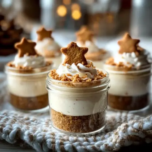 No-Bake Gingerbread Cheesecake Cups