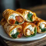 Crispy Air Fryer Chicken & Mozzarella Wraps