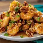 Crispy Glazed Shrimp with Toasted Pecans