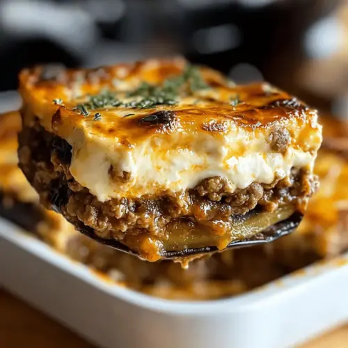 Layered Moussaka with Bechamel