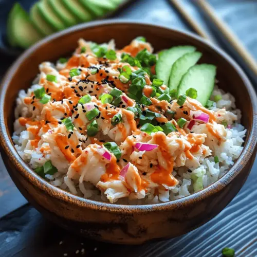 Spicy Crab Sushi Bowls