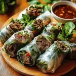 Thai Basil Beef Rolls