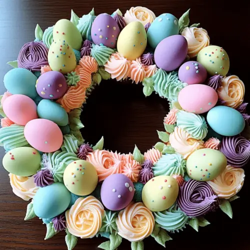 Easter Cupcake Wreath