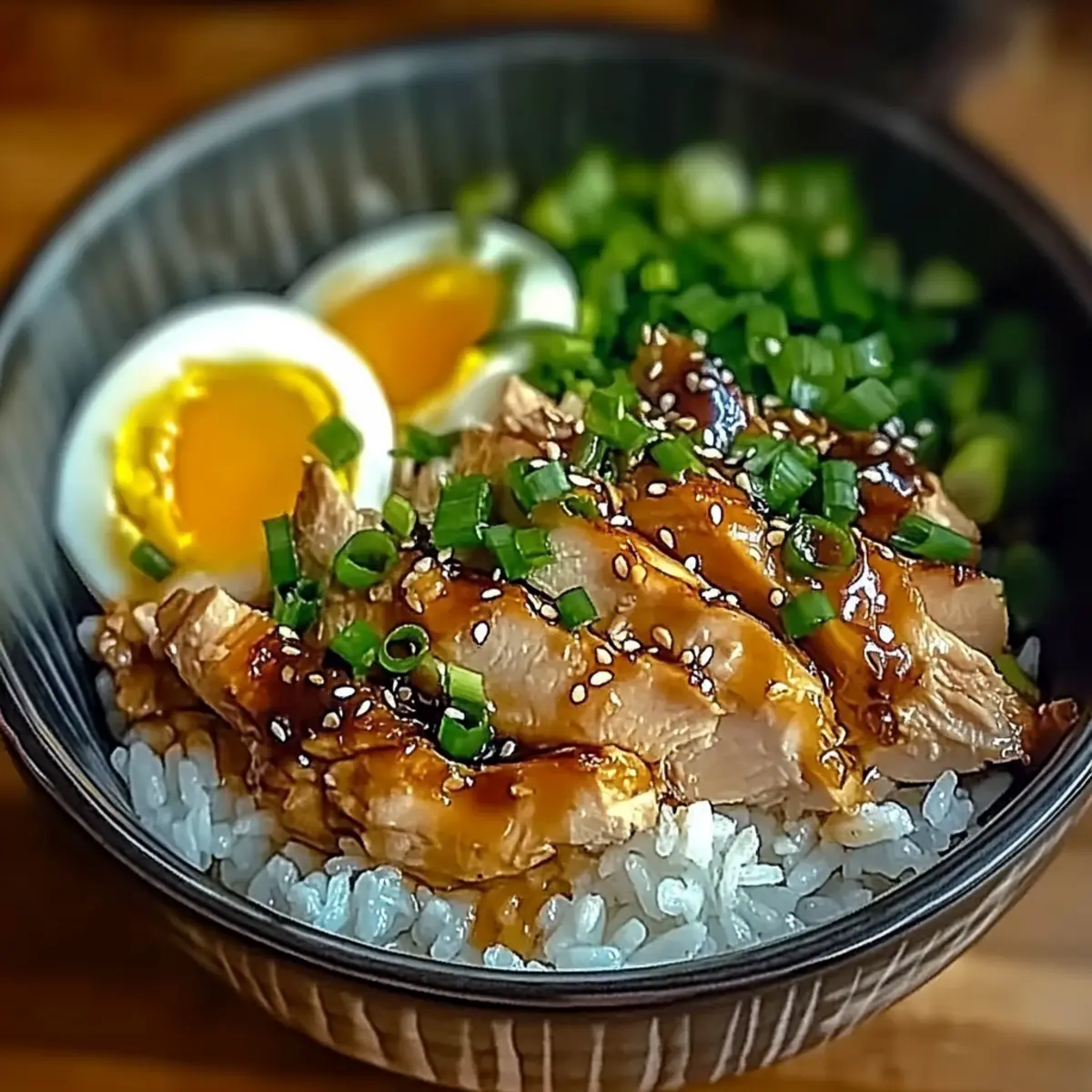 Japanese Chicken and Egg Rice Bowl
