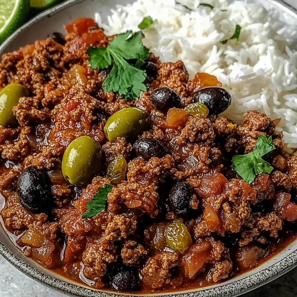 Authentic Cuban Beef Picadillo
