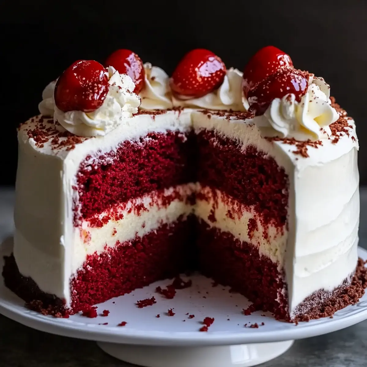 Red Velvet Cheesecake Cake