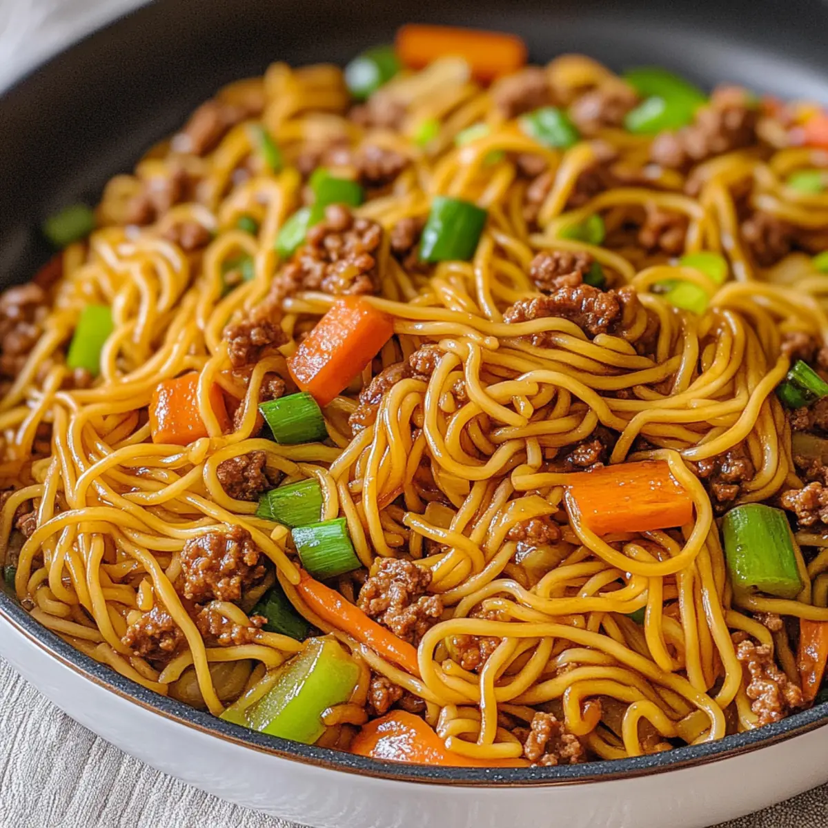 Ground Beef Lo Mein