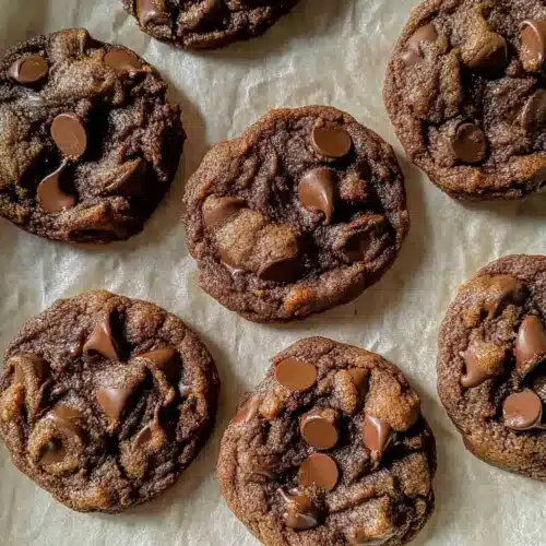 Sourdough Double Chocolate Chip Cookies