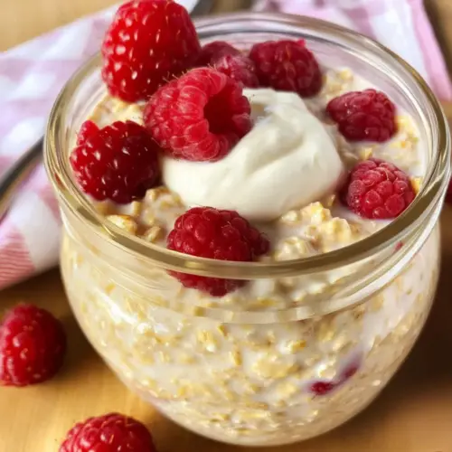 Raspberry Overnight Oats