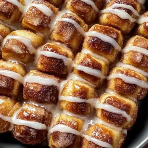 No Yeast Cinnamon Roll Bites
