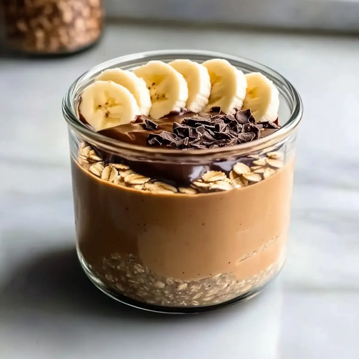 Chocolate Peanut Butter Overnight Oats
