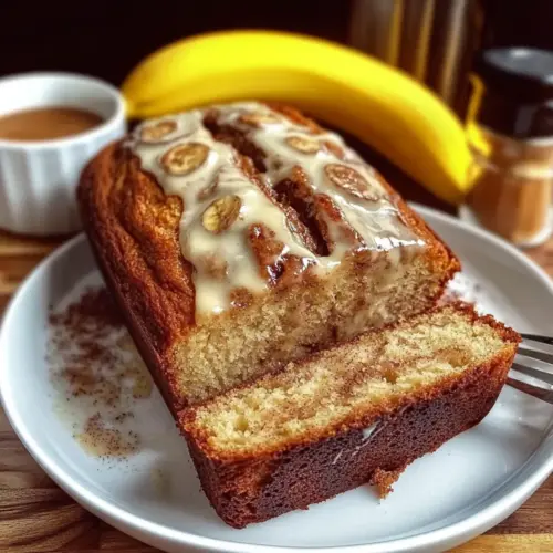 Cinnamon Roll Banana Bread