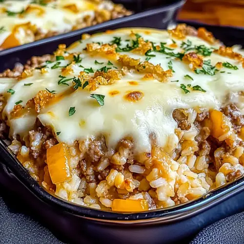 French Onion Ground Beef and Rice
