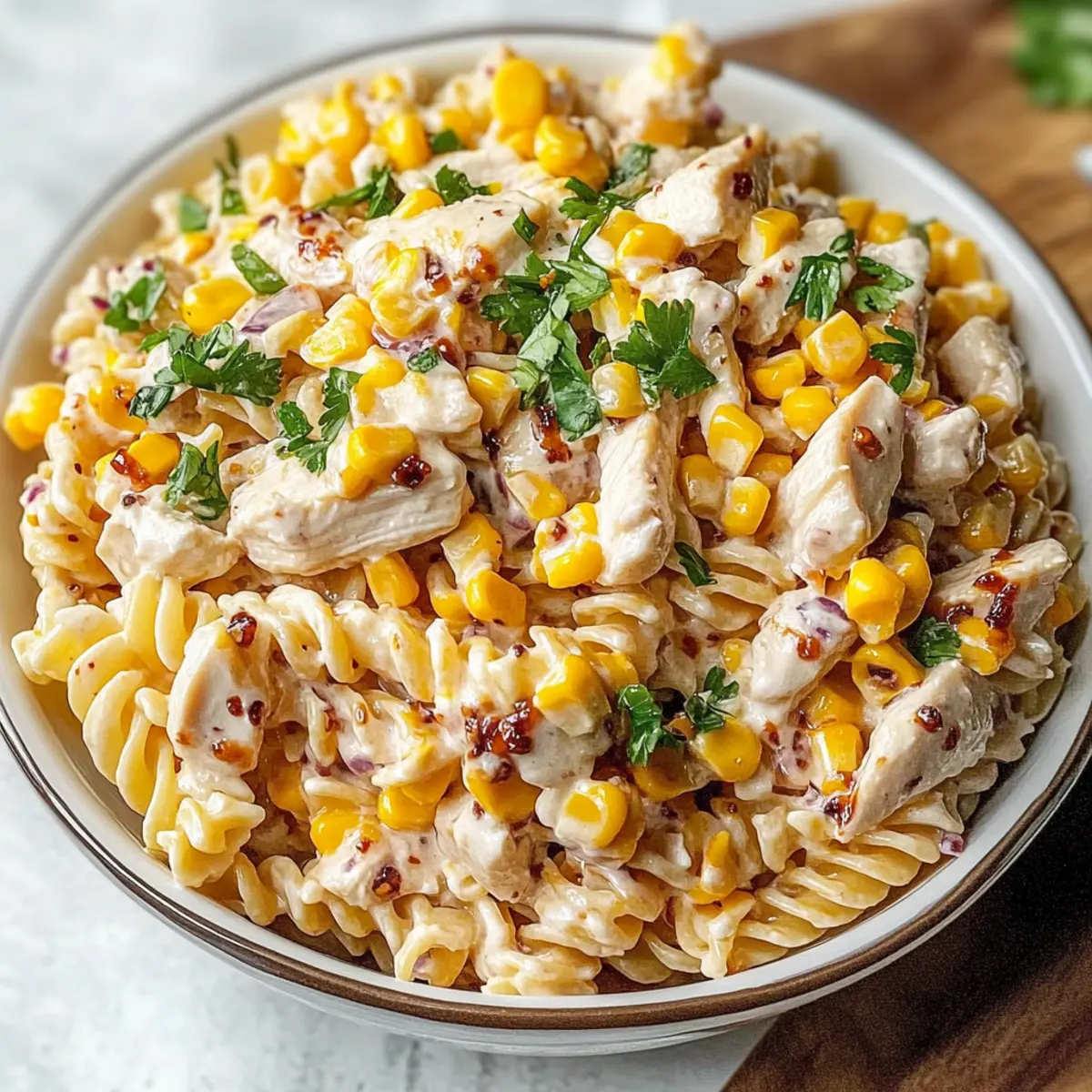 BBQ Chicken Pasta Salad