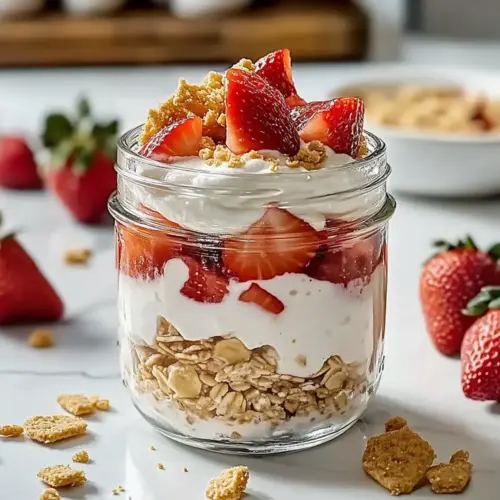 Strawberry Cheesecake Overnight Oats