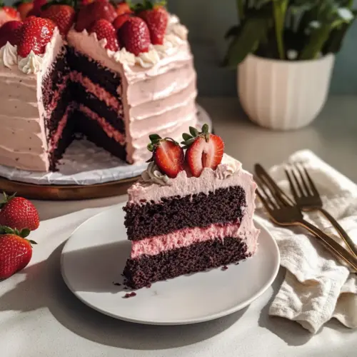 Strawberry Chocolate Cake