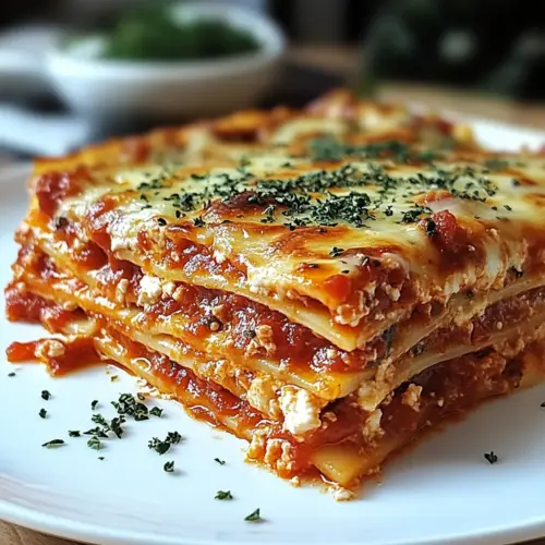 Three Cheese Homemade Comfort Lasagna