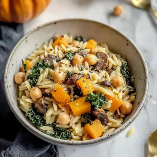 Vegetable Orzo and Chickpeas