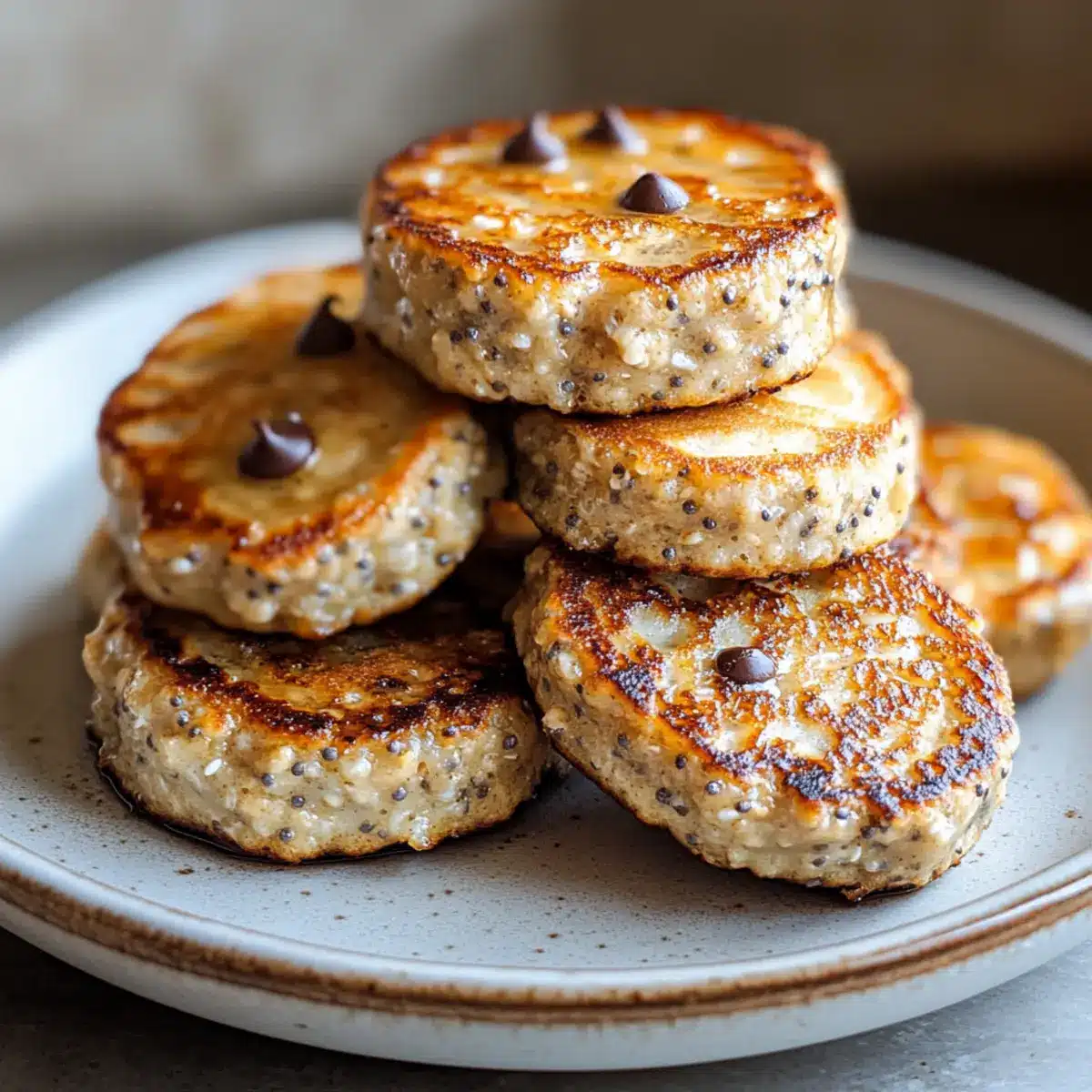Cottage Cheese Banana Oat Protein Pancake Bites