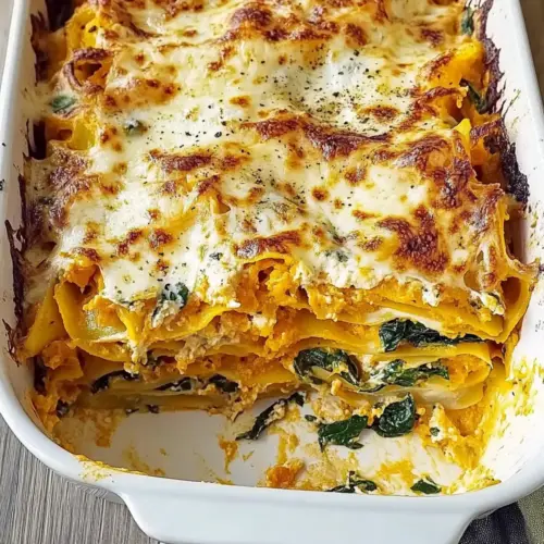 Italian Butternut Squash and Spinach Lasagna