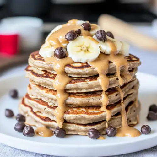 Peanut Butter Oatmeal Pancakes