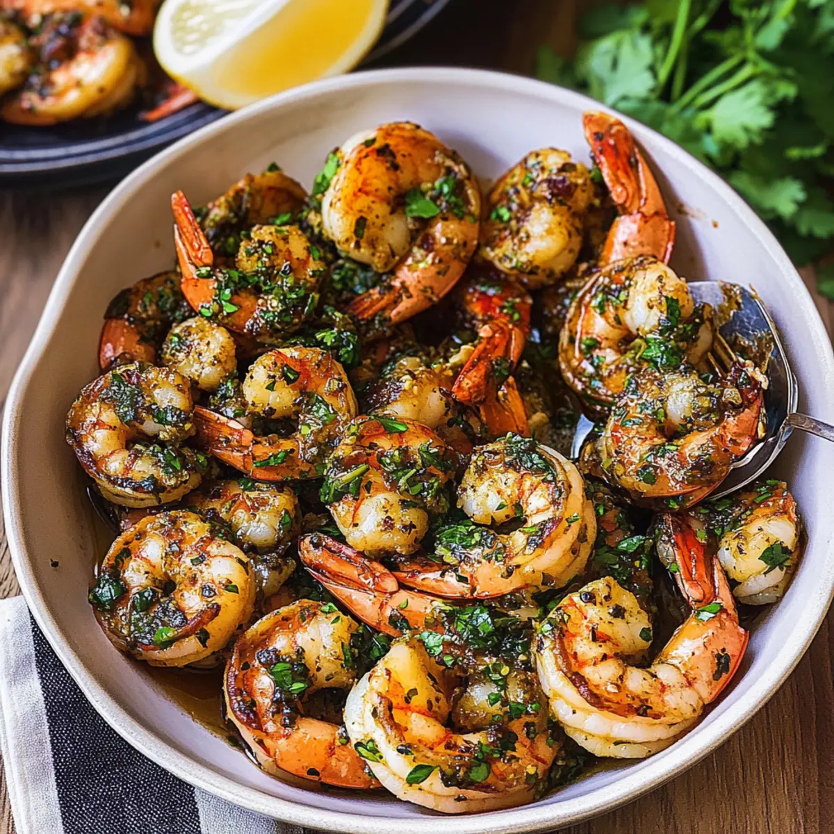 Pan Seared Chimichurri Shrimp