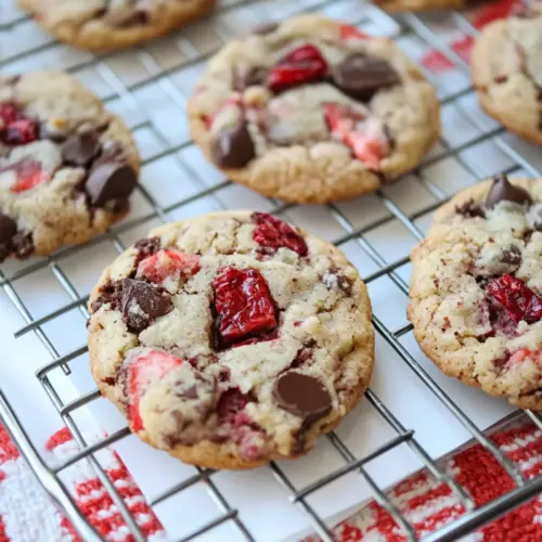 Strawberry Chocolate Chip Cookies