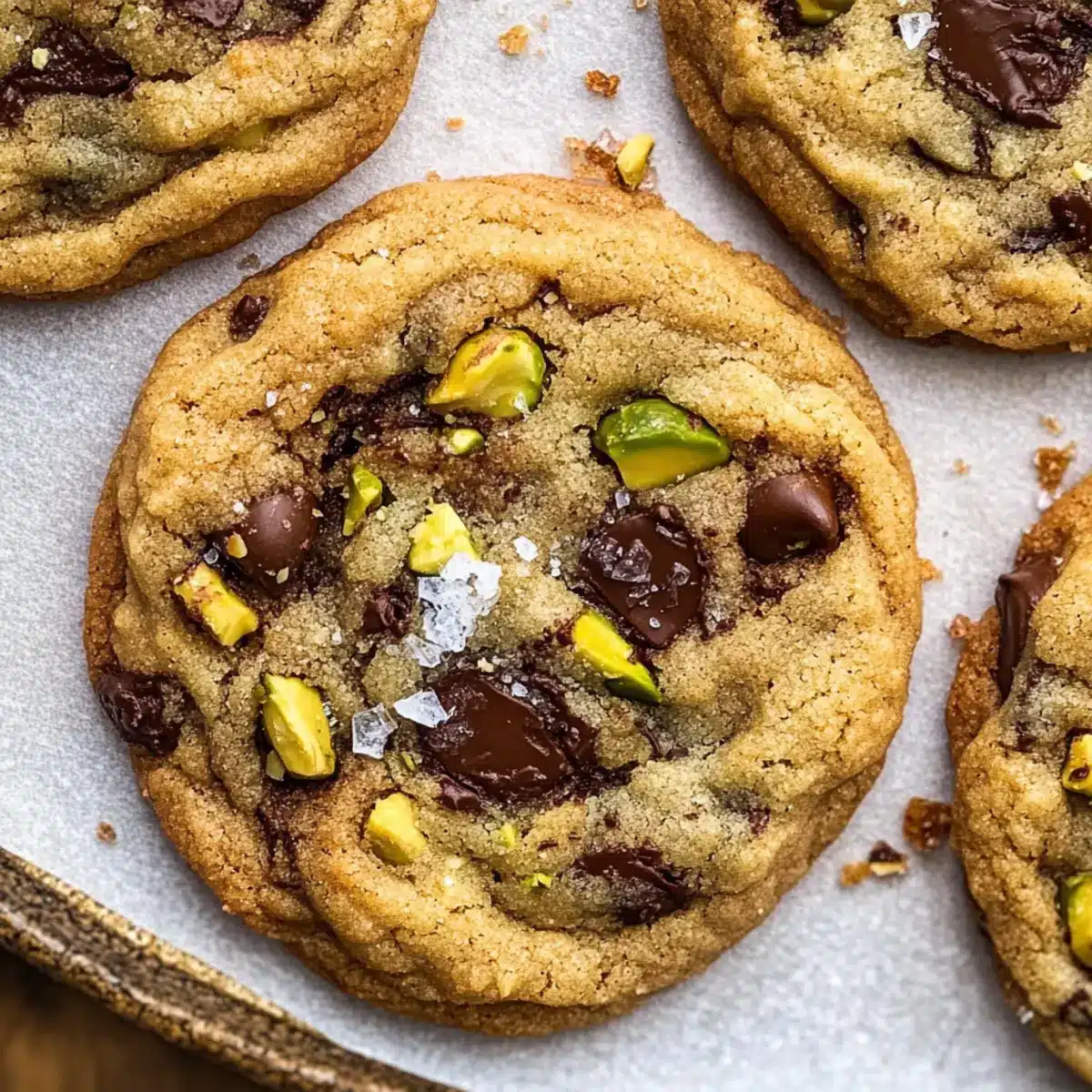 Pistachio Chocolate Chip Cookies