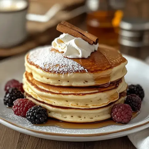 Vanilla Cinnamon Buttermilk Pancakes