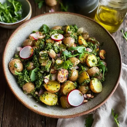 Arugula Pesto Potato Salad