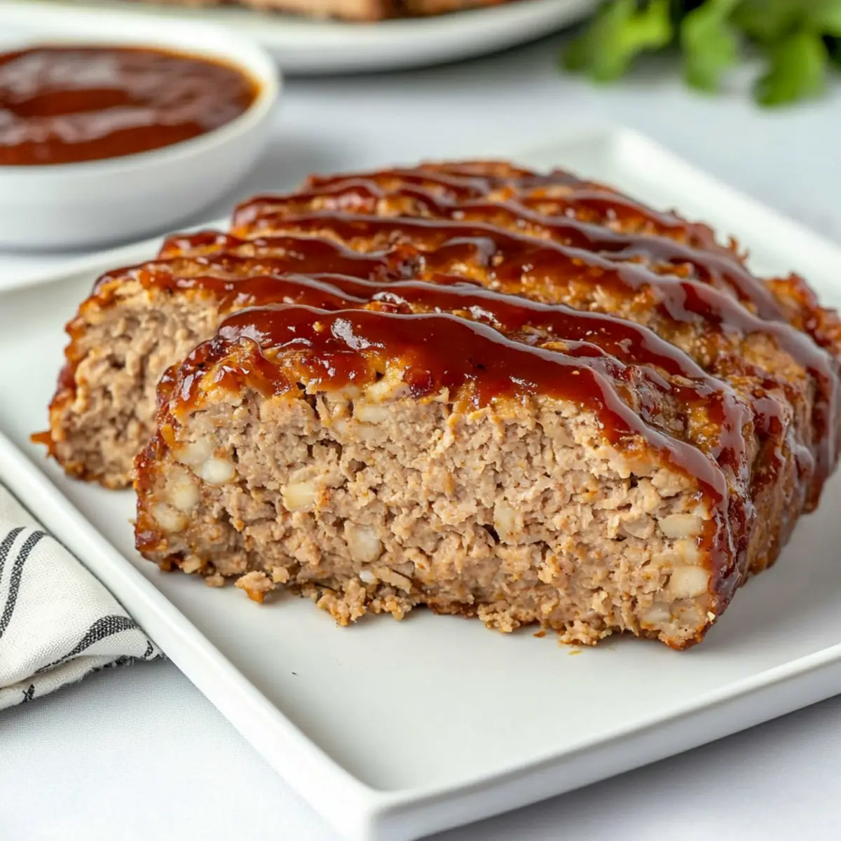 BBQ Turkey Meatloaf with Oatmeal