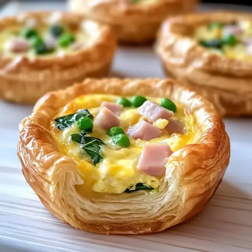Easter Puff Pastry Quiche Cups