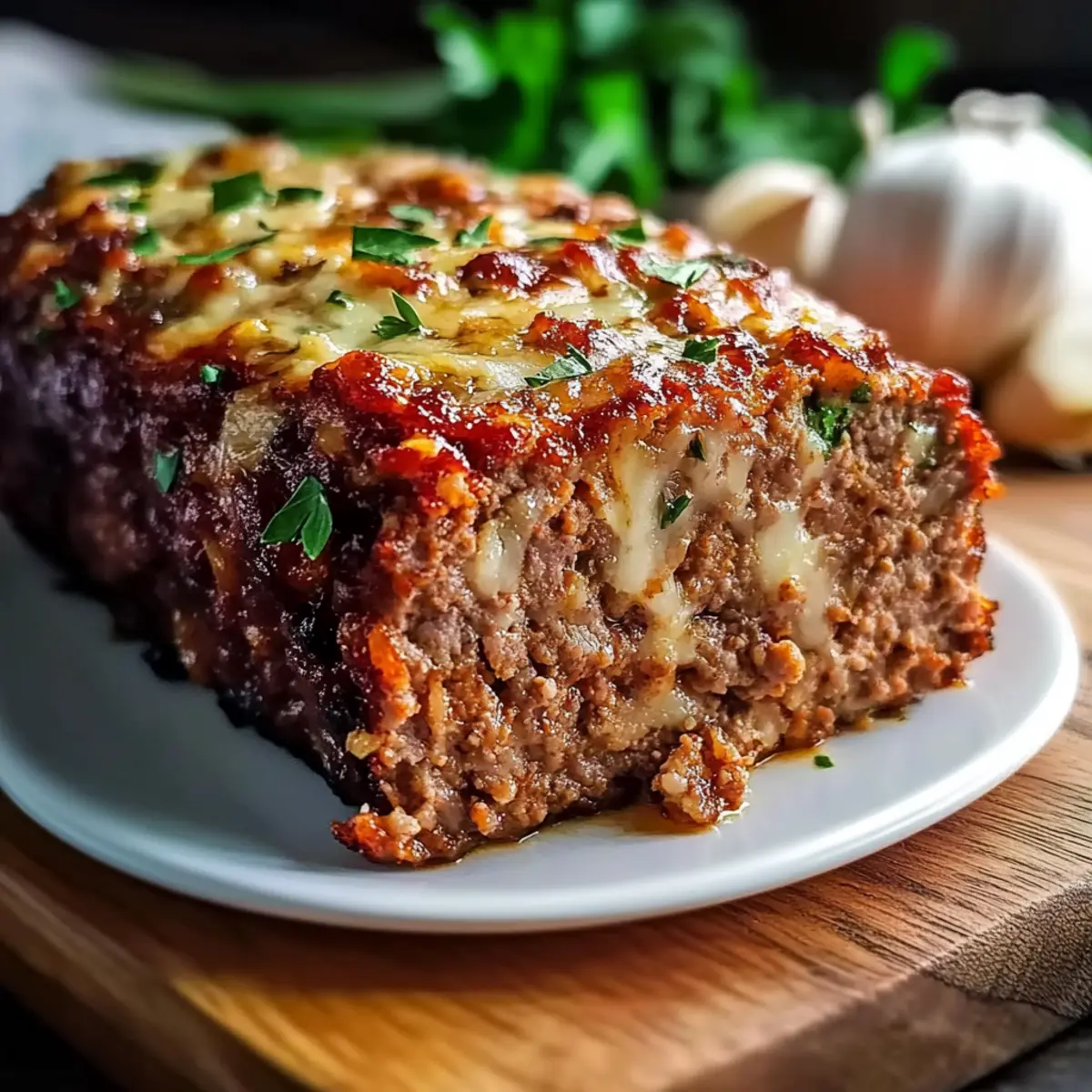 Garlic Parmesan Meatloaf