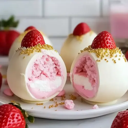 Irresistible Strawberry Shortcake Easter Egg Bombs