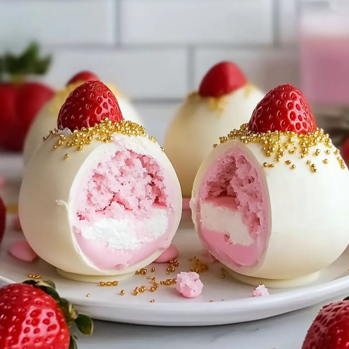 Irresistible Strawberry Shortcake Easter Egg Bombs