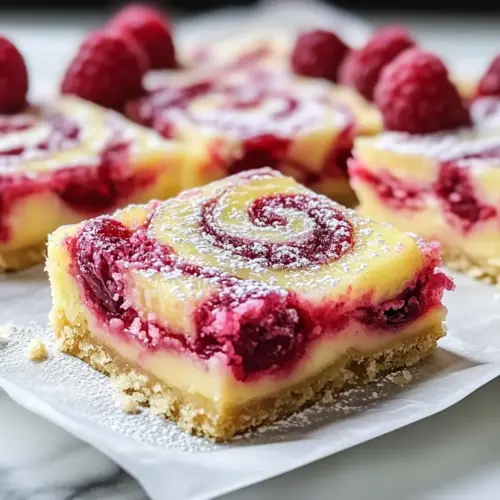 Lemon Raspberry Swirl Bars