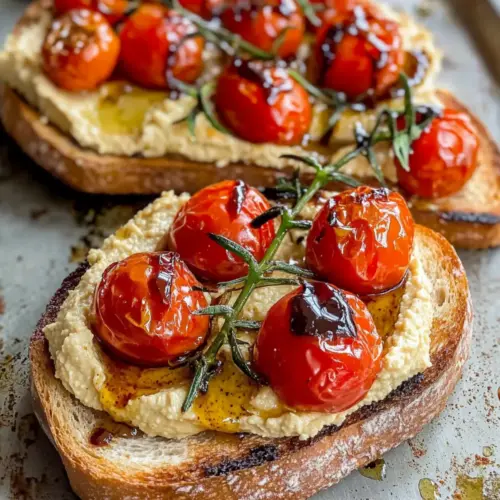 BALSAMIC ROASTED TOMATO & HUMMUS TOAST