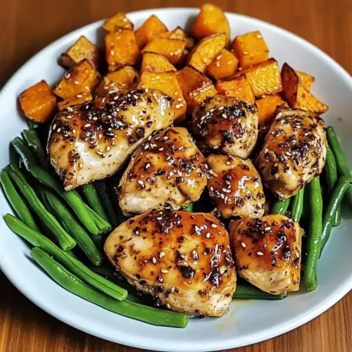 Honey Garlic Chicken and Sweet Potato