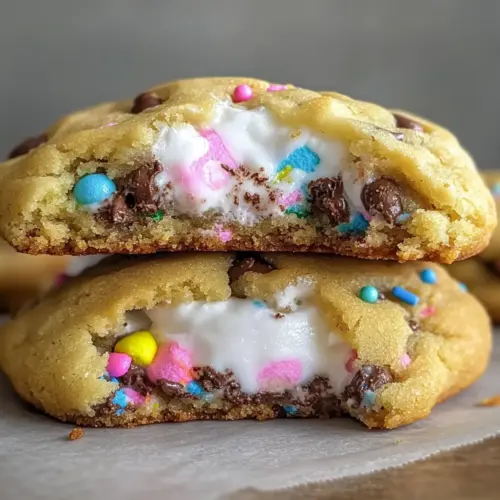 Chocolate Chip Peep Stuffed Easter Cookies