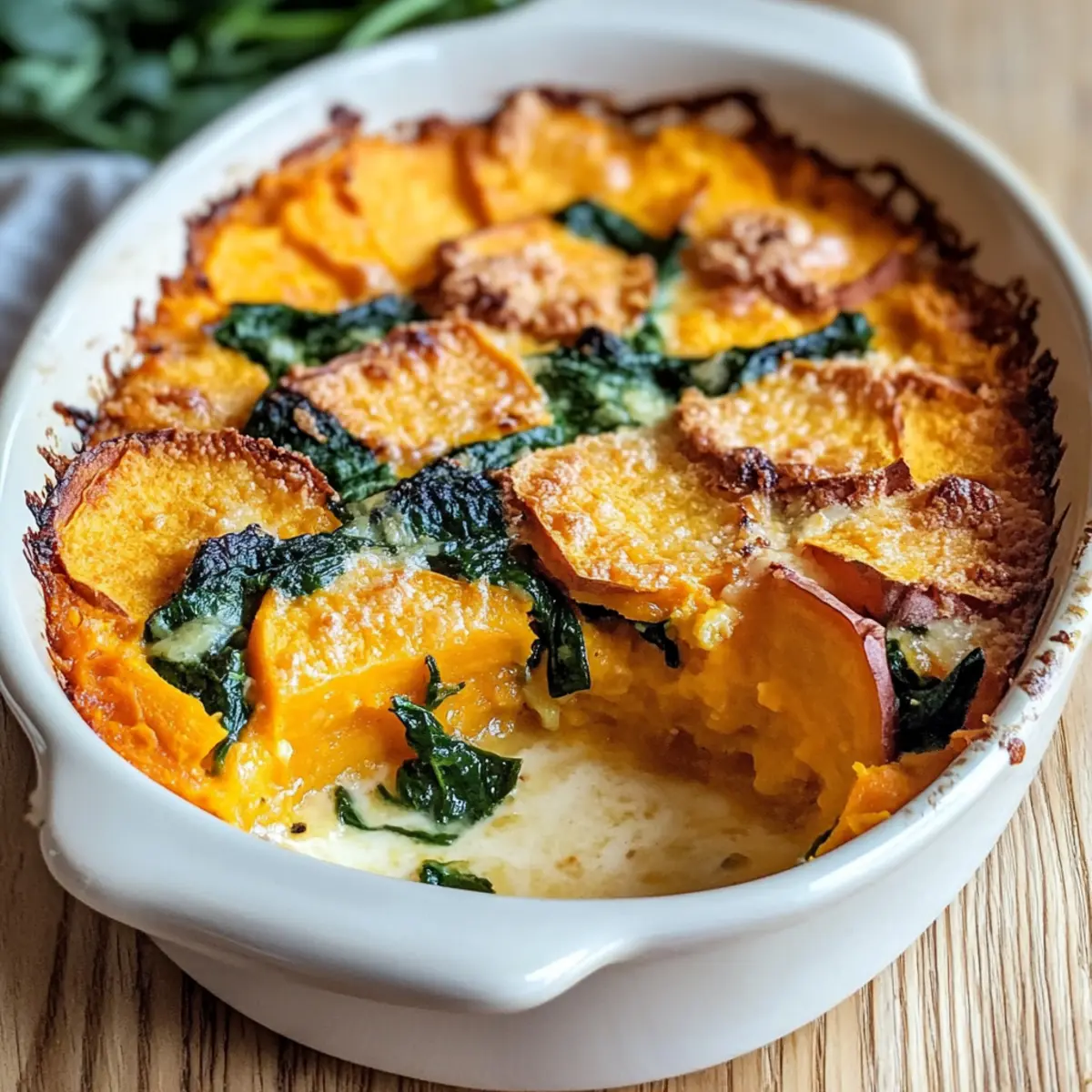 spinach and sweet potato casserole