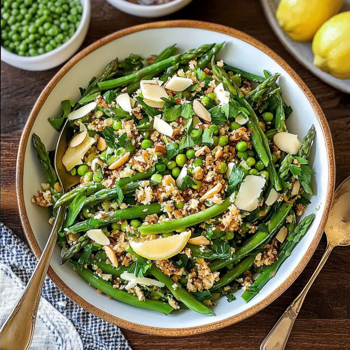 Lemony French Green Bean Asparagus Salad