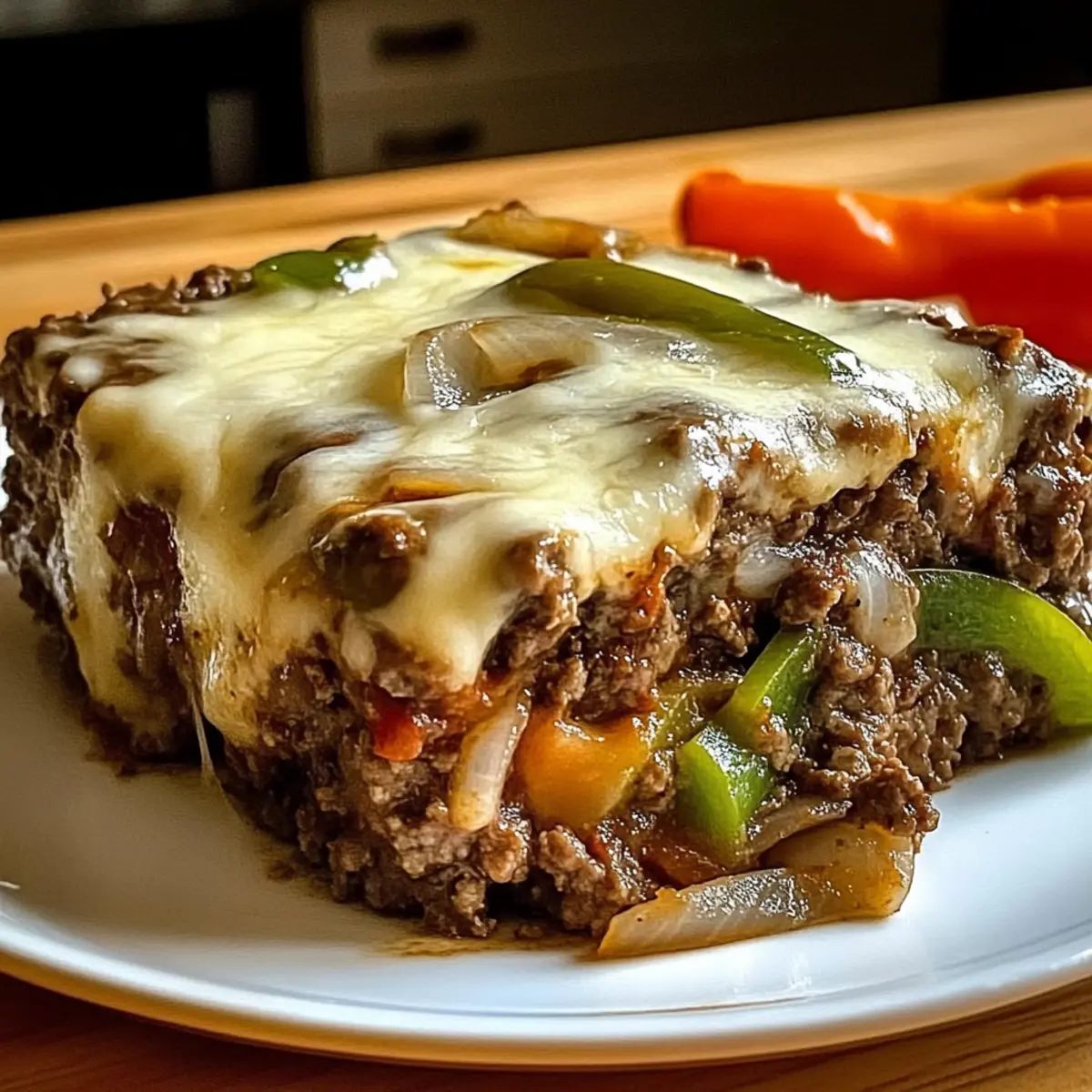Philly Cheesesteak Meatloaf
