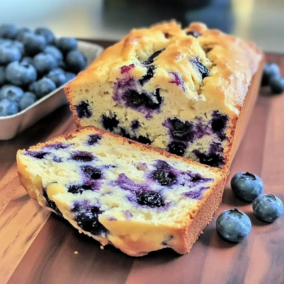 Blueberry Cream Cheese Bread