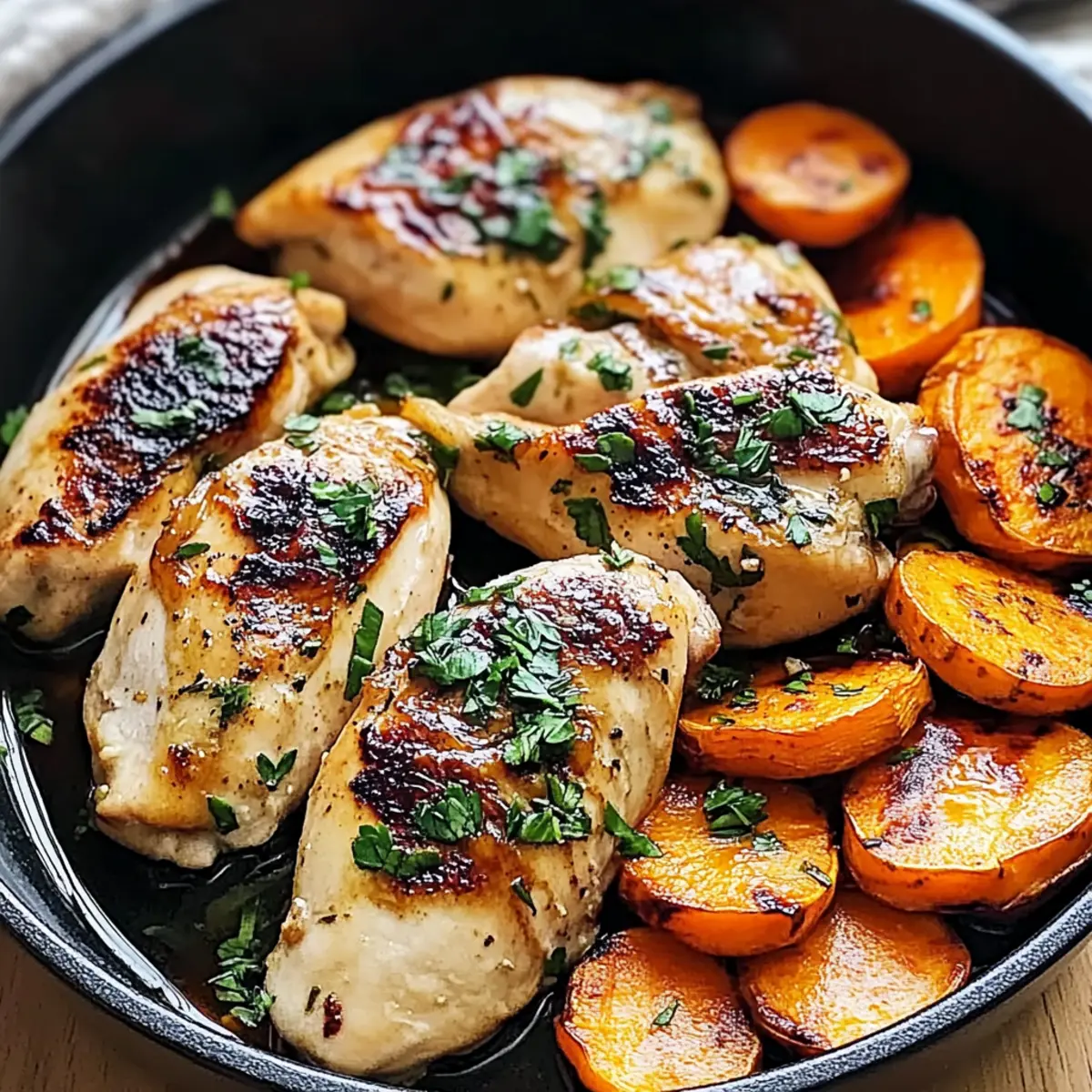 Maple-Glazed Chicken with Sweet Potatoes
