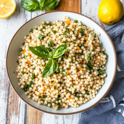 Lemon Butter Pearl Couscous