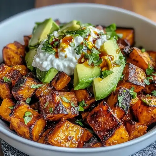 Hot Honey Sweet Potato Bowl