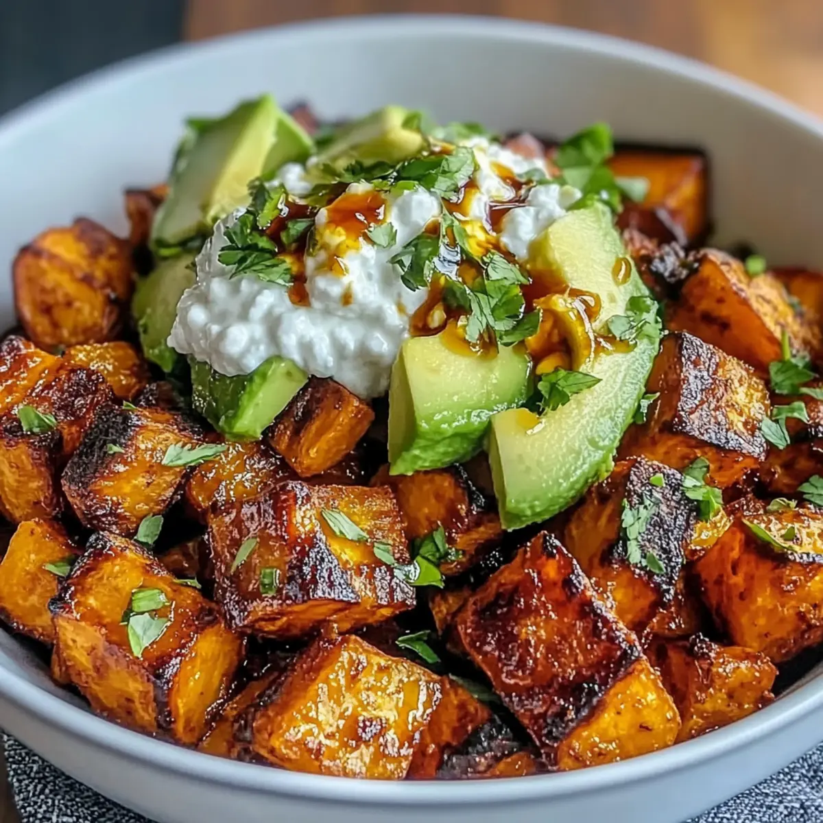 Hot Honey Sweet Potato Bowl