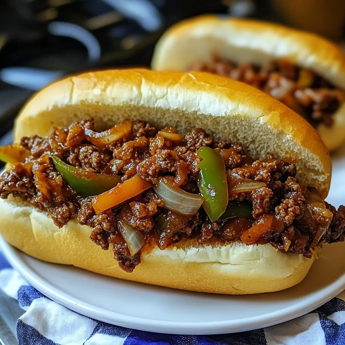 Philly Cheese Steak Sloppy Joes