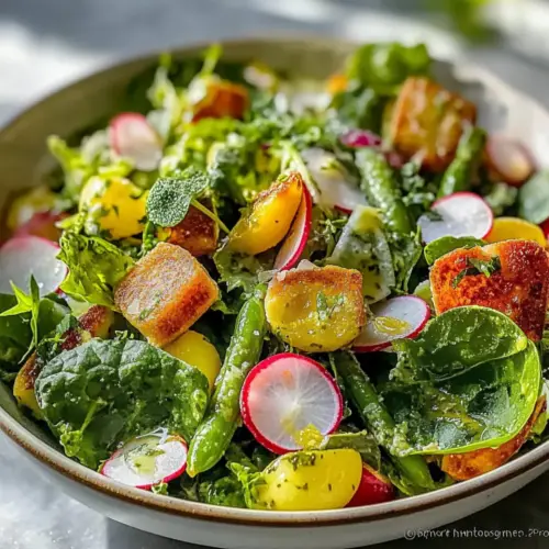 Fresh Spring Salad with Lemon Vinaigrette