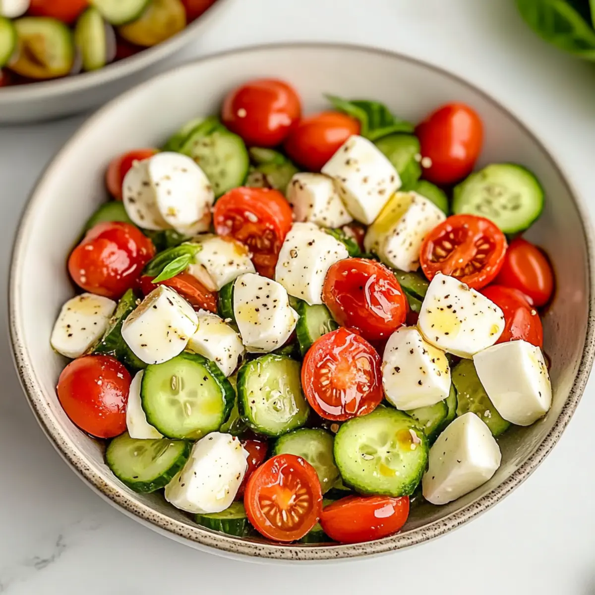 Cucumber Caprese Salad